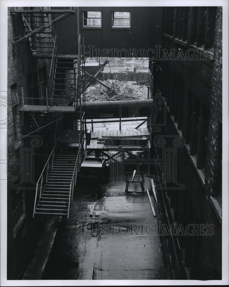 1960 Press Photo new addition on Milwaukee Journal building under construction - Historic Images