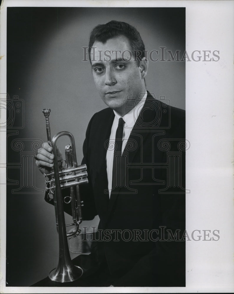 1967 Press Photo Wayne Cook, trumpet professor, University Wisconsin Milwaukee-Historic Images