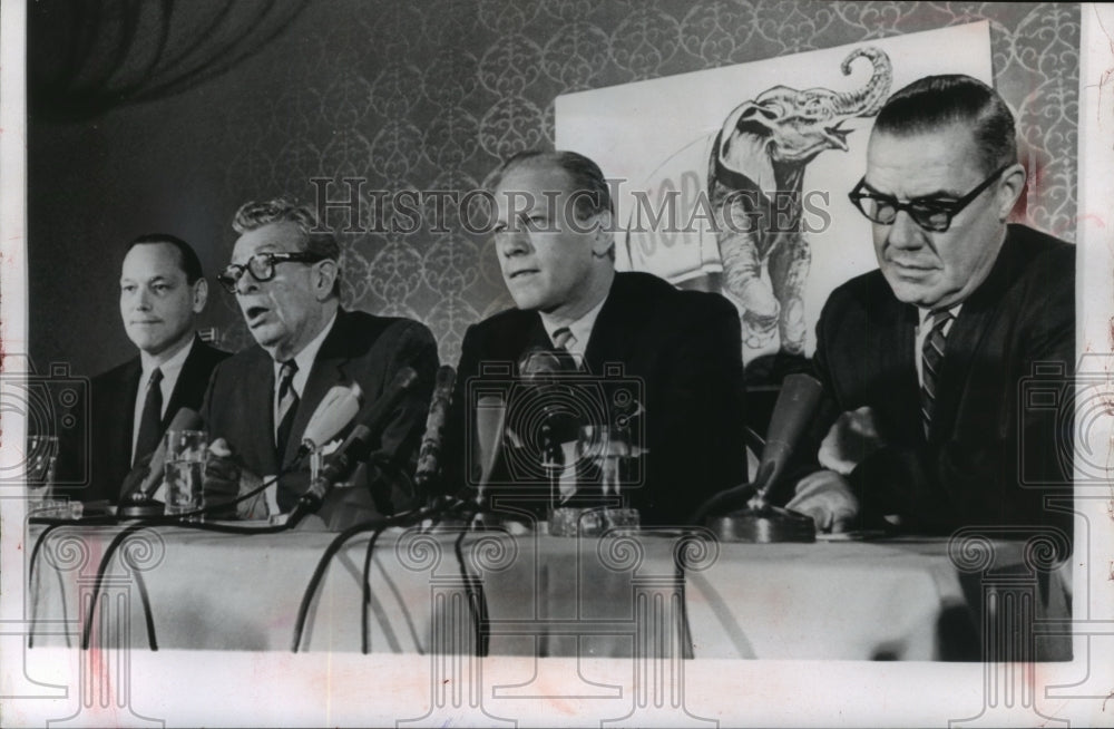 1965 Press Photo Senator Everett Dirksen and Republican Co-Ordinating Committee-Historic Images