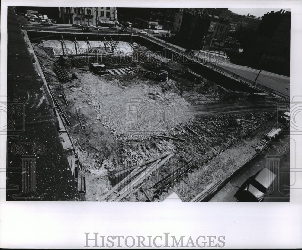 1960 Press Photo Milwaukee Journal Sentinel Building Site - mja92566 - Historic Images