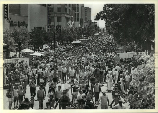 1979 Press Photo 21st Annual Art Fair, Square at the Capitol Mall, Milwaukee - Historic Images