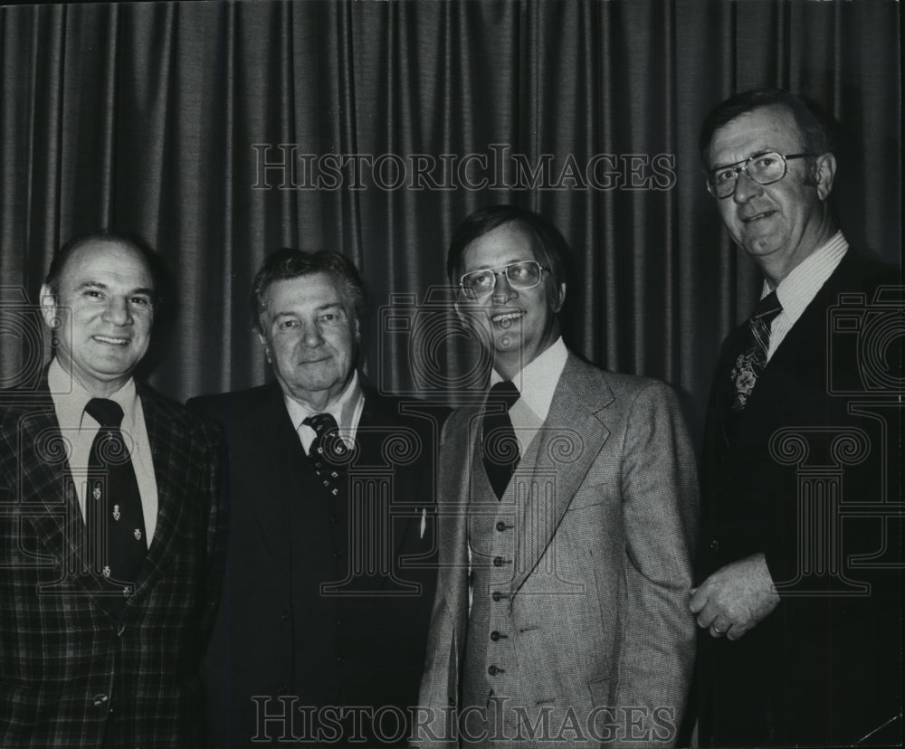 1976 Press Photo WSAE Joseph D&#39;Amico, Joseph Bolan, William Browse, Donald Dean - Historic Images