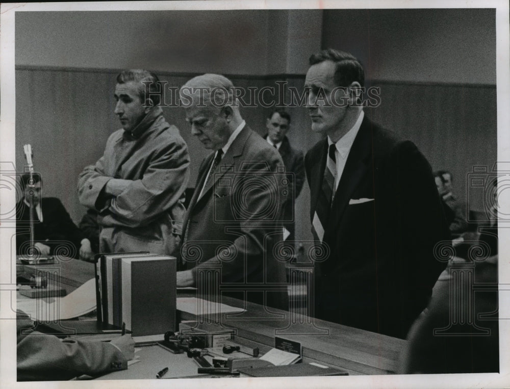 1969 Press Photo Harry Daniels, Harold McGrath & Richard Cates at John Doe trial - Historic Images