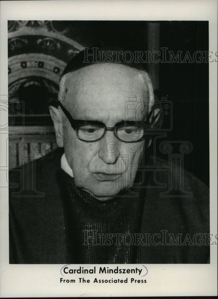 1972 Press Photo Cardinal Mindszenty - mja92941 - Historic Images