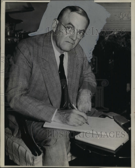 1944 Press Photo John Foster Dulles, Governor Thomas E. Dewey's foreign adviser-Historic Images