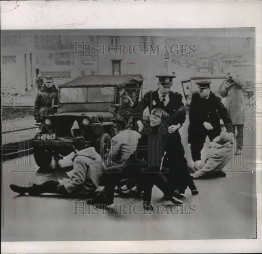 1965 Police taking away young Danes in Denmark-Historic Images