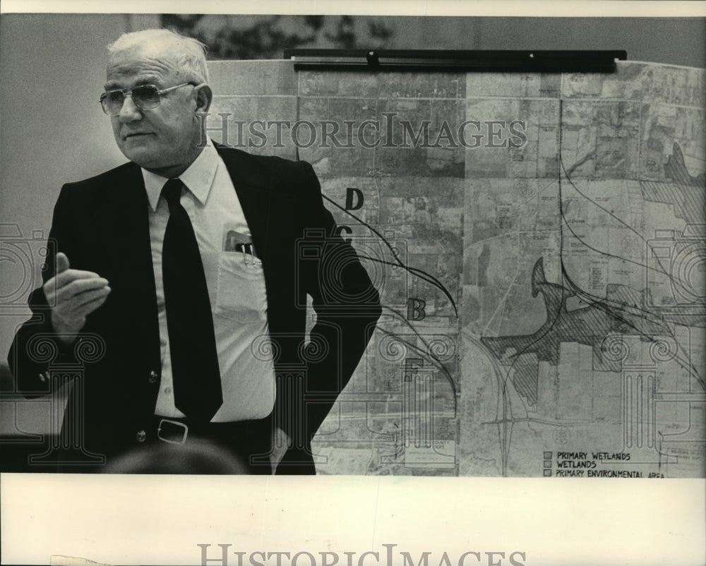 1964 Vencil F. Demshar, Waukesha County, proposes route changes-Historic Images