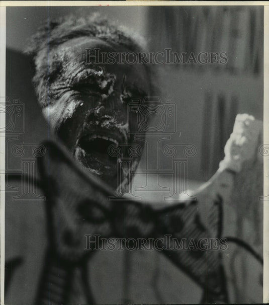 1979 Governor Dreyfus was the target in a pie throwing contest - Historic Images