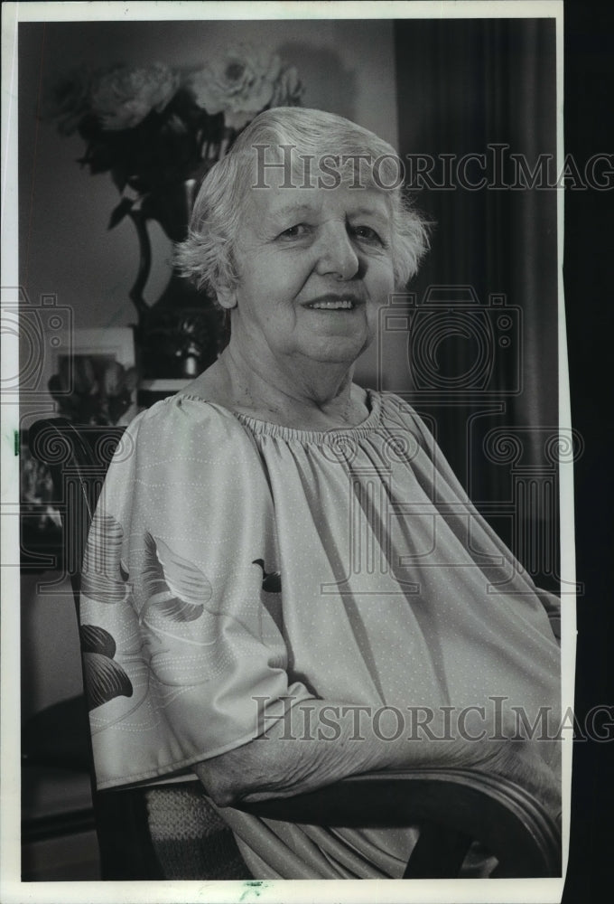 1982 Press Photo Mary Docter, Milwaukee senior citizen - mja94601-Historic Images