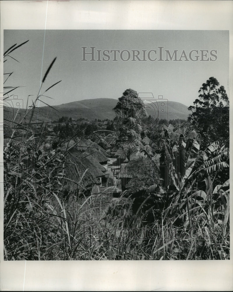 1958 The View Above a Nigerian Village-Historic Images