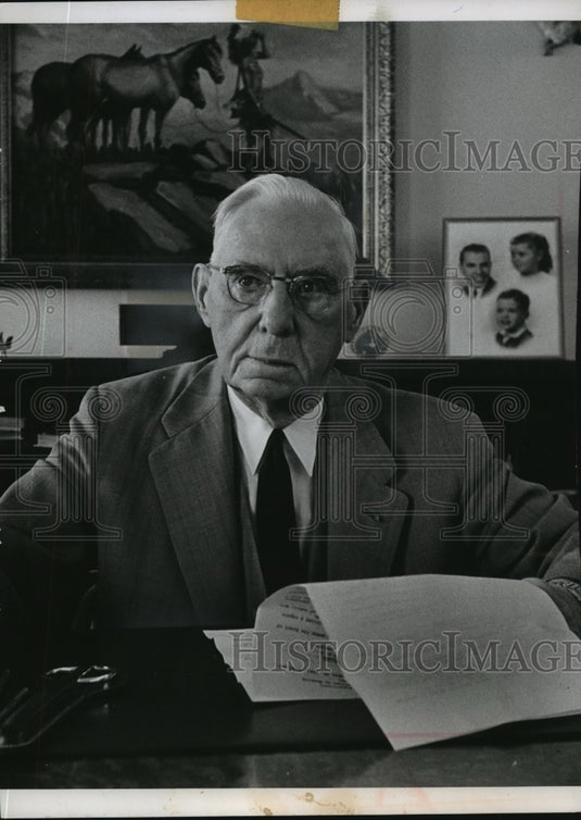 1961 Press Photo Joseph B Drewniak, superintendent of house correction - Historic Images