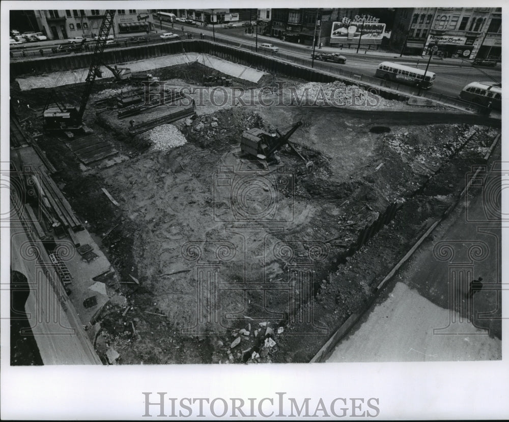 1960 Press Photo Construction on New Addition to the Milwaukee Journal Building - Historic Images