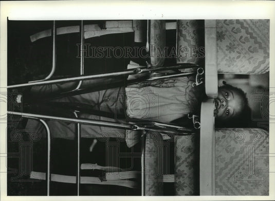 1982 Press Photo Shondrica Bonner at Printers' daycare center - mja95301 - Historic Images