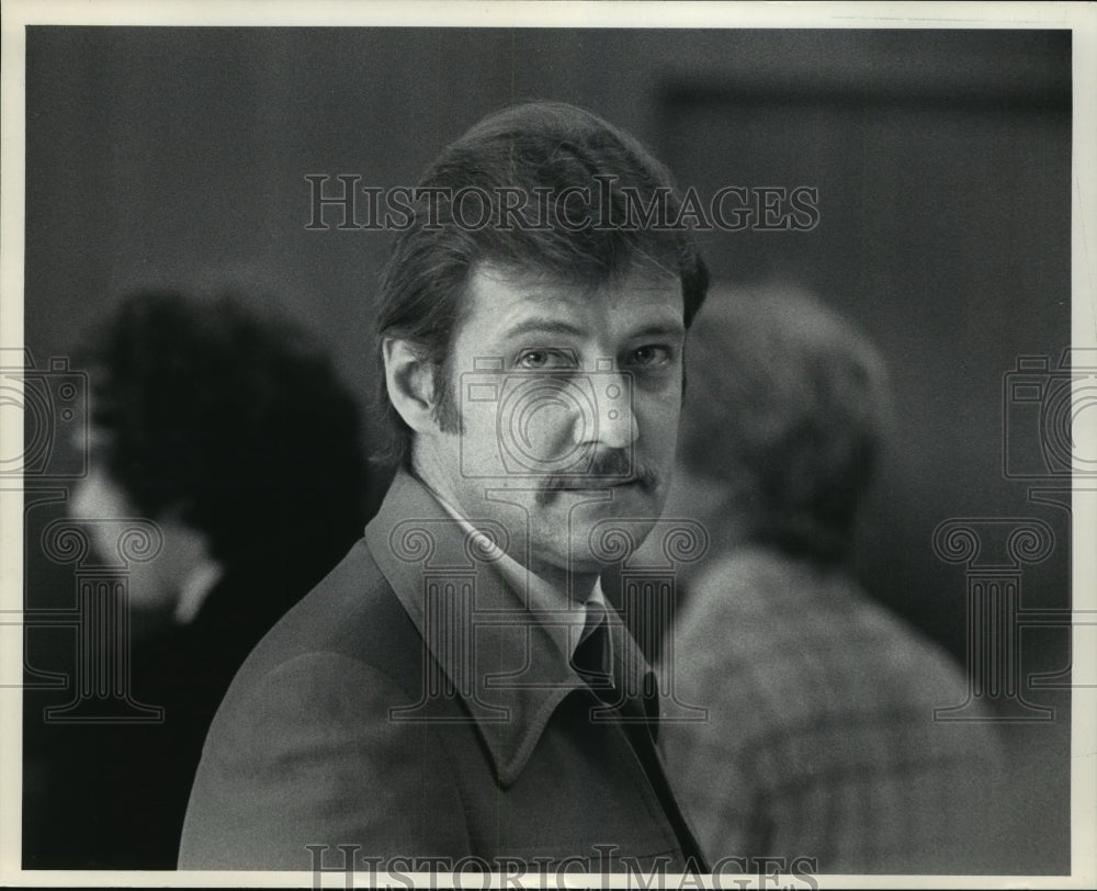 1983 Press Photo David M. Dembric, of Wisconsin, charged with attempted murder - Historic Images
