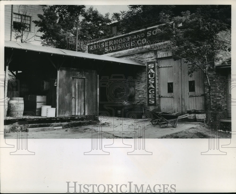 1968 Sausage plant in Wisconsin used to film &quot;Gaily, Gaily&quot;-Historic Images
