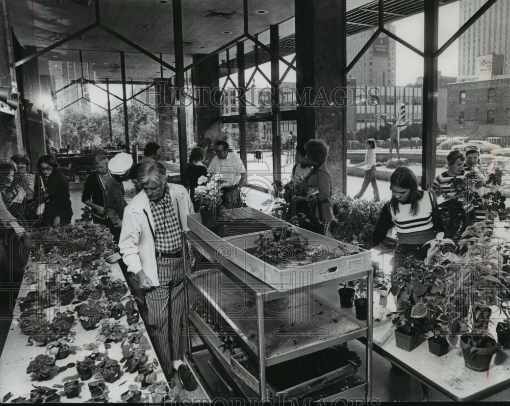 1974 Greenhouse of the Milwaukee Public Museum Annual Plant Sale-Historic Images