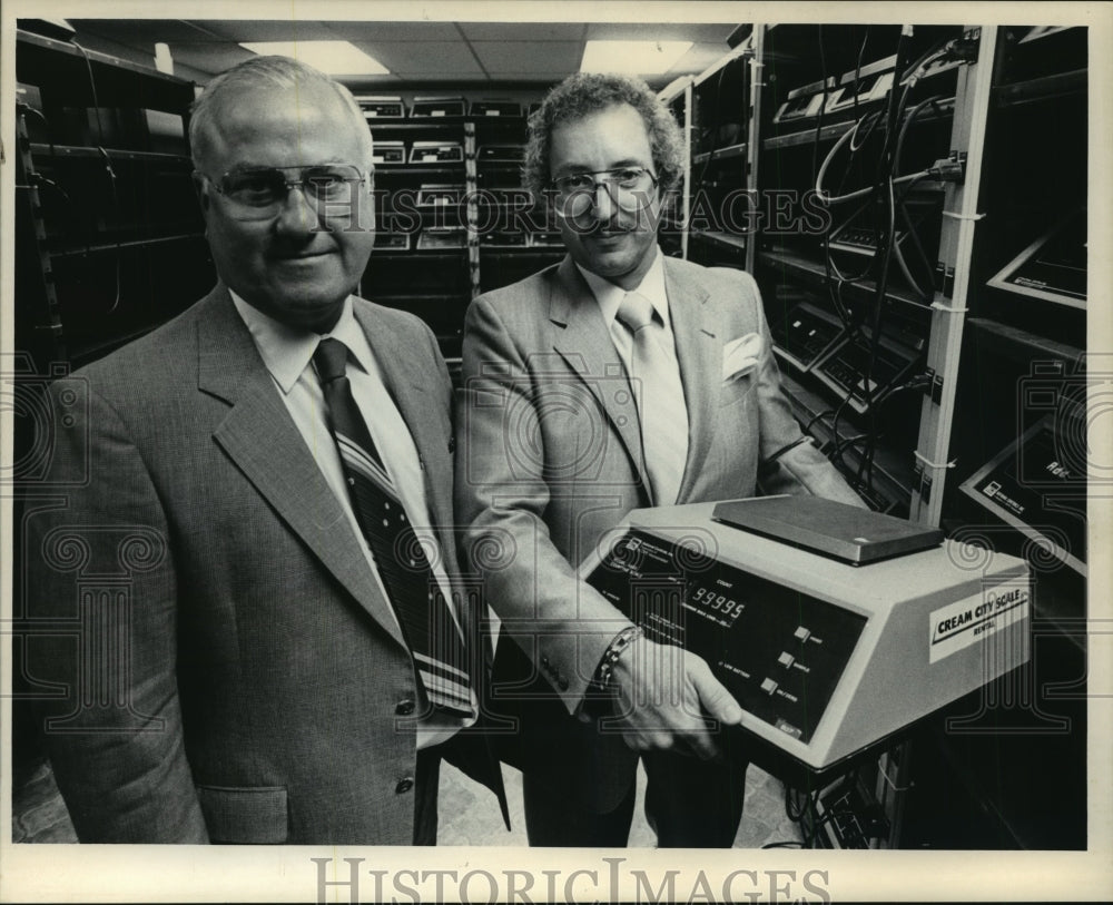 1983 Richard Wagner and Kenneth Buetow, owners of Cream City Scale - Historic Images