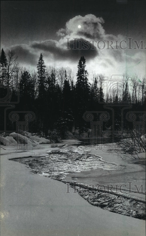 1984 The Brule River, a natural water supply for deer-Historic Images