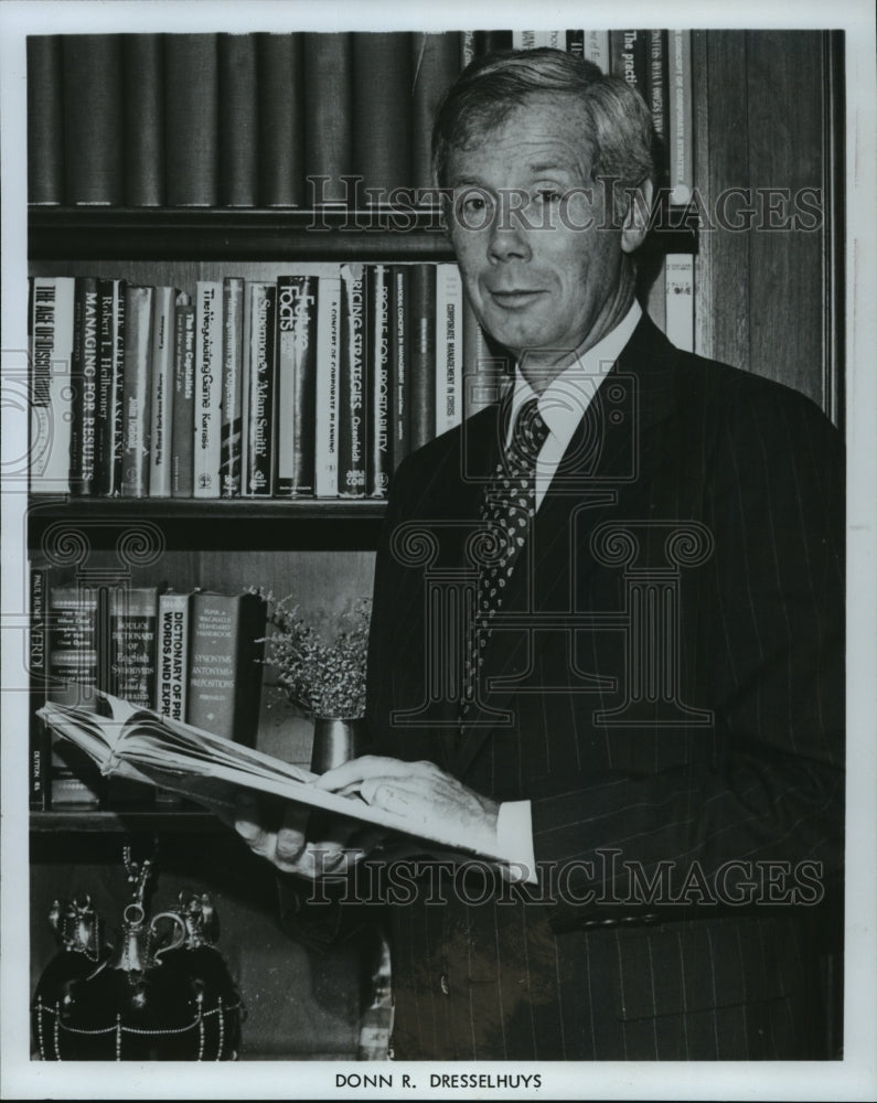 1980 Press Photo Donn R Dresselhuys President of Milwaukee Autotrol Corporation - Historic Images