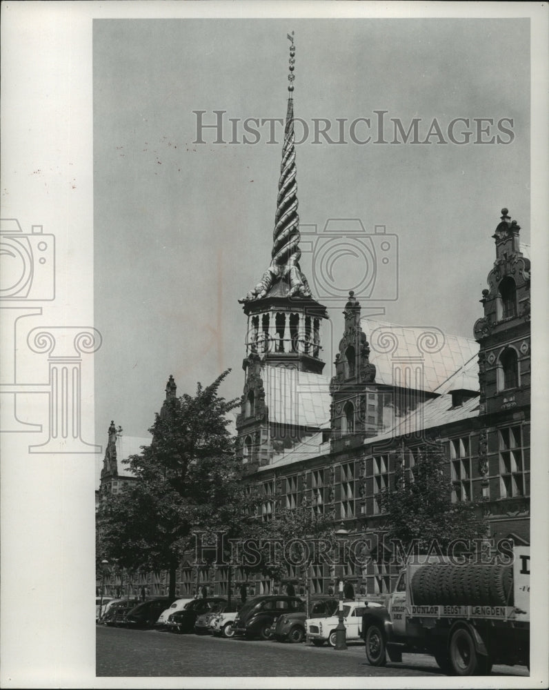 1985 Worlds oldest stock exchange building in Copenhagen, Denmark-Historic Images