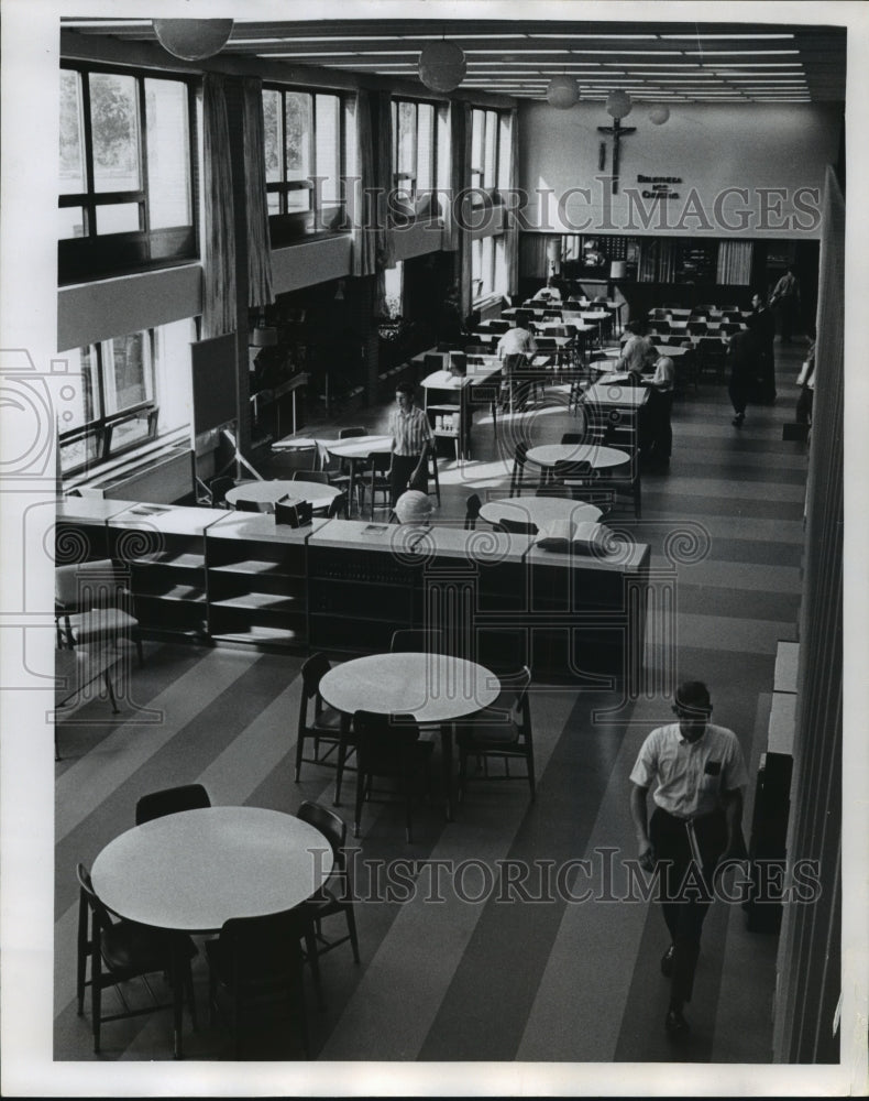 1967 Press Photo De Sales Prep Seminary Library - mja96162 - Historic Images