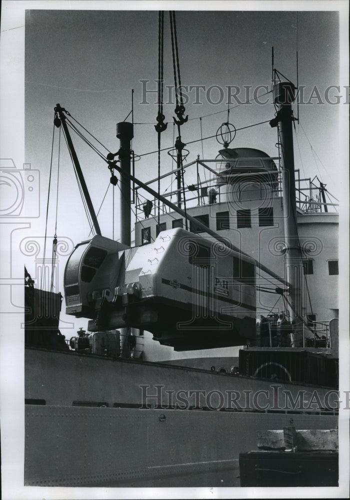 1954 Dredging in front of the Afram Bros Company scrap yard-Historic Images