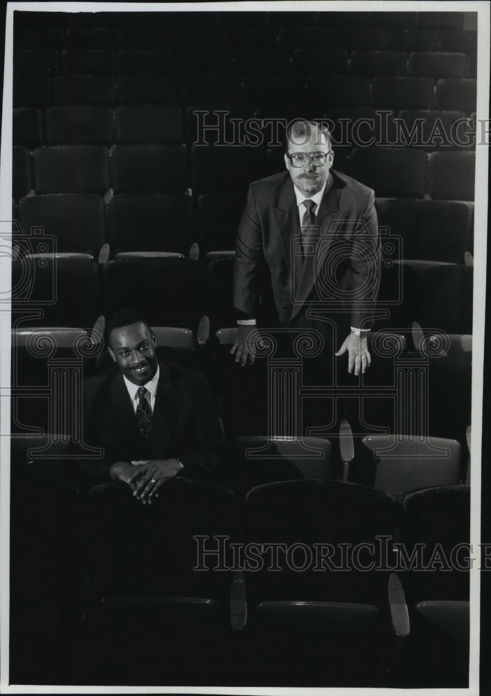 1990 Reverends Michael Dudley and Randall Bomey at a special service - Historic Images