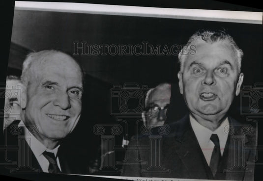 1963 Press Photo Prime Minister John Diefenbaker as he left commons - mja97607 - Historic Images