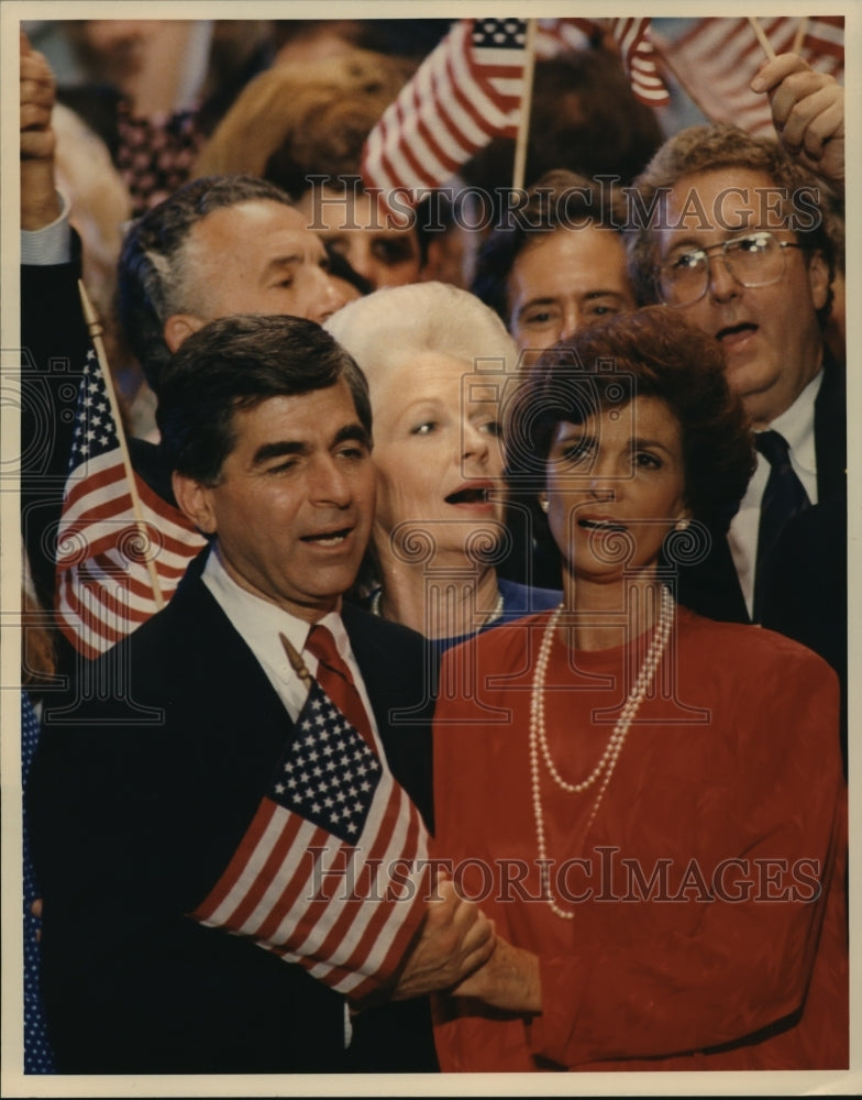 1988 Presidential Candidate Michael Dukakis and wife Kitty, Atlanta-Historic Images