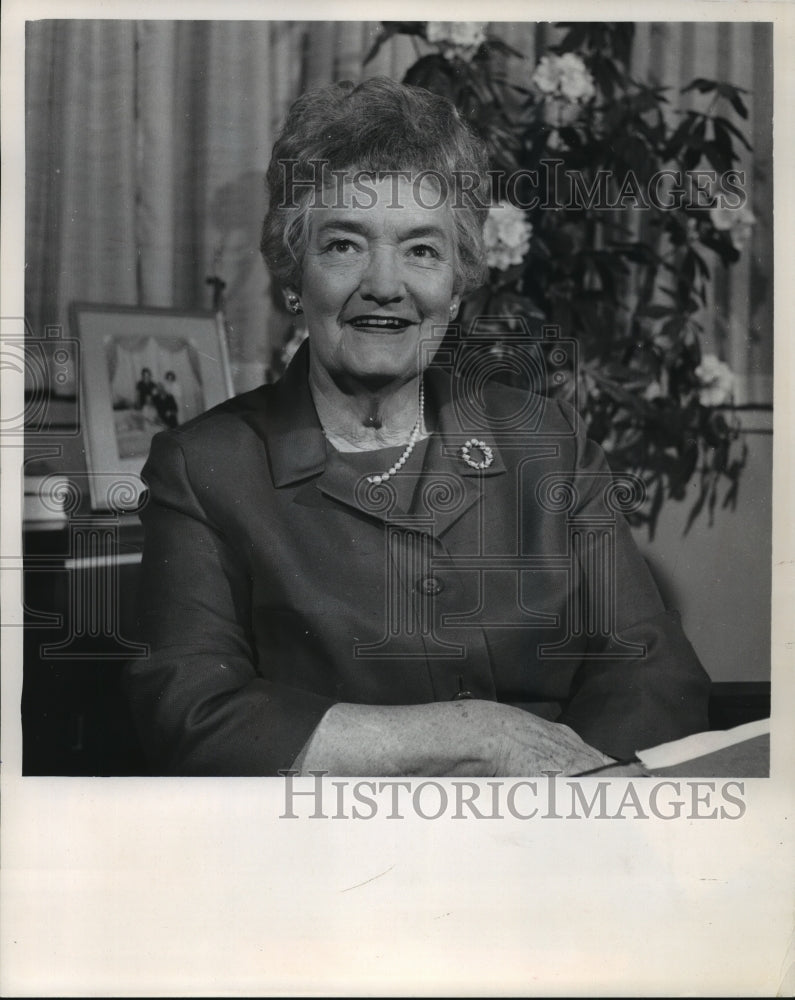 1968 Press Photo Mrs. India Edwards heads women&#39;s activities for the democrats - Historic Images