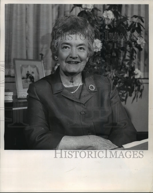 1968 Press Photo Mrs. India Edwards heads women's activities for the democrats - Historic Images