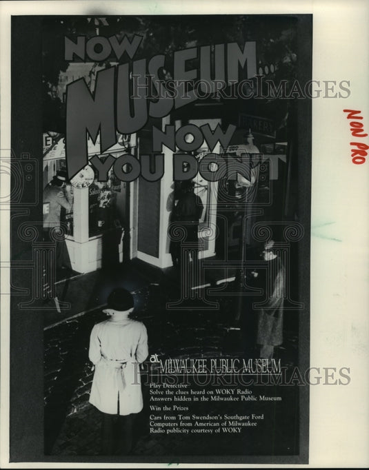 1985 Press Photo Poster for Milwaukee Public Museum's ad campaign - mja98358 - Historic Images