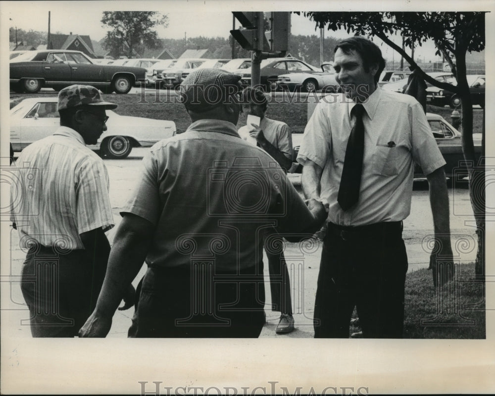 1974 Press Photo Bill Dyke, candidate for Wisconsin governor - mja98571-Historic Images