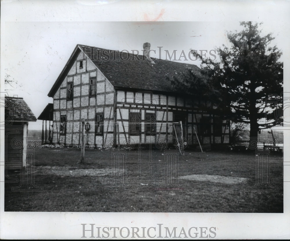 1973 Press Photo Friedrich Koepsel Home Before Move to Old World Wisconsin - Historic Images