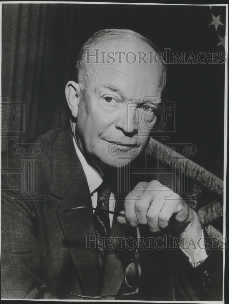 1963 Press Photo Dwight D. Eisenhower During His White House Years - mja99720-Historic Images