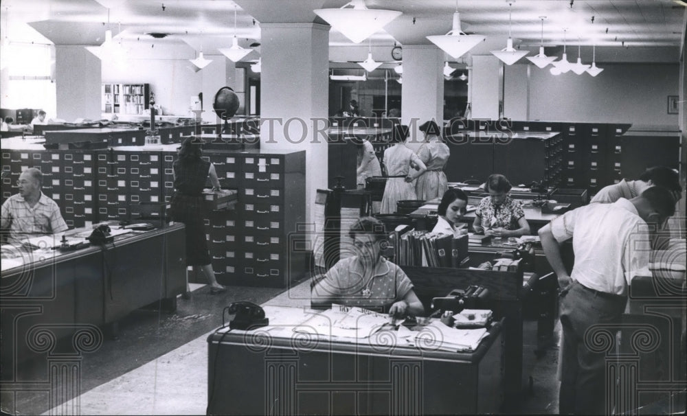 1954 Employees Working At Milwaukee Journals News Information Center 1954 employees working at milwaukee journals news information center