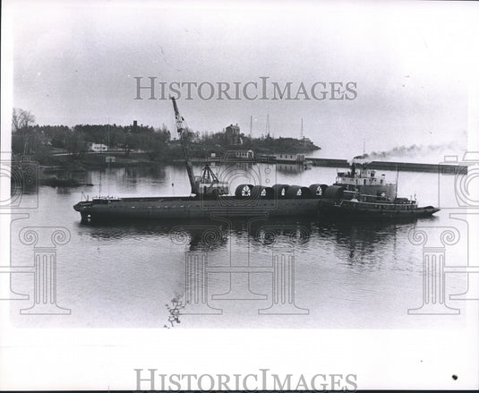 1963 Press Photo Cargo from Allis - Chalmers Manufacturing to Empire Mining Co. - Historic Images