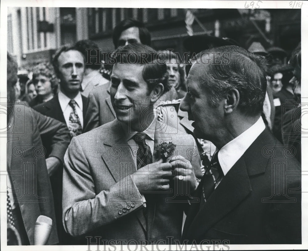 1977 Press Photo Prince Charles trip to United States - mjb00378 - Historic Images