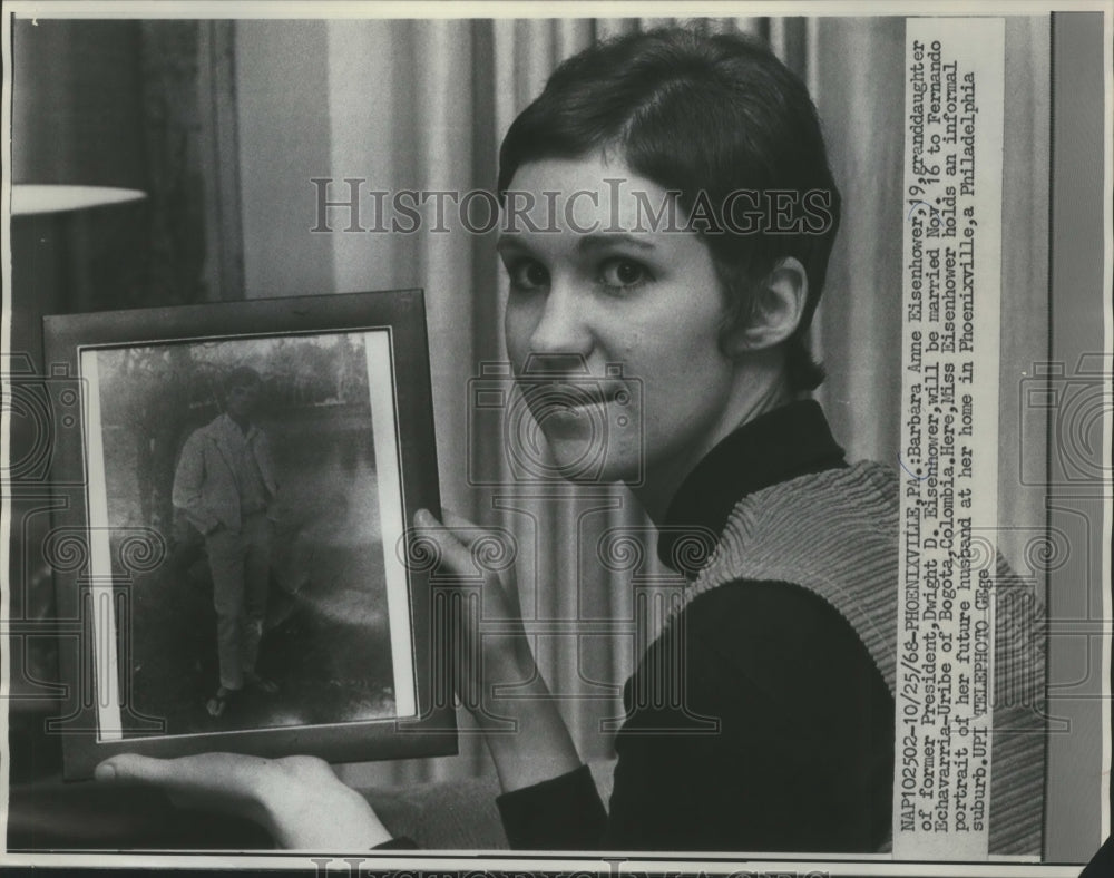 1968 Press Photo Barbara Anne Eisenhower Phoenixville, PA marriage announcement-Historic Images