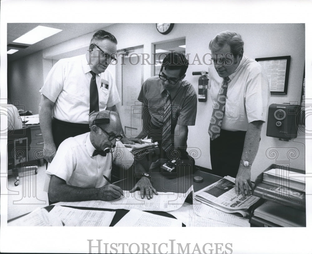 1971 Press Photo Milwaukee Sentinel News Departments - mjb01903 - Historic Images