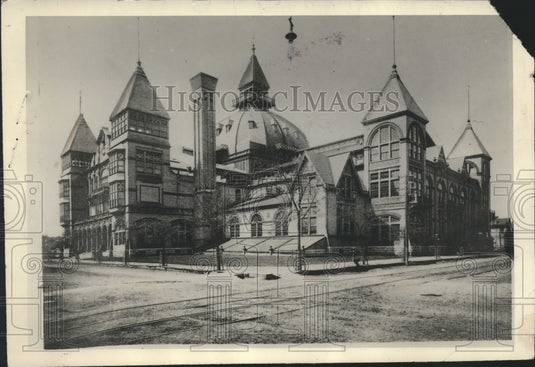 1948 Press Photo The Exposition Building on the Site of the Present Auditorium-Historic Images