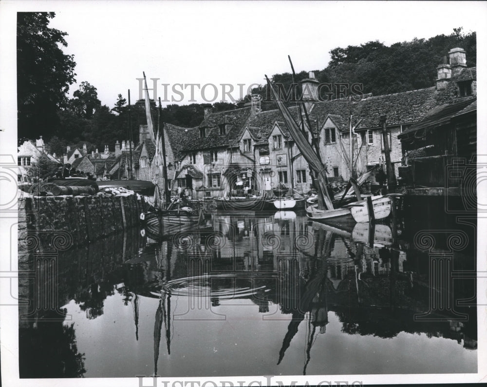 1966 Castle Combe in England - voted prettiest village in 1962 - Historic Images