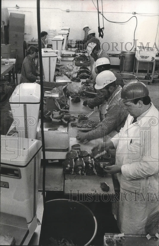 Meat Production and Workers at the Erwin Meat Company-Historic Images