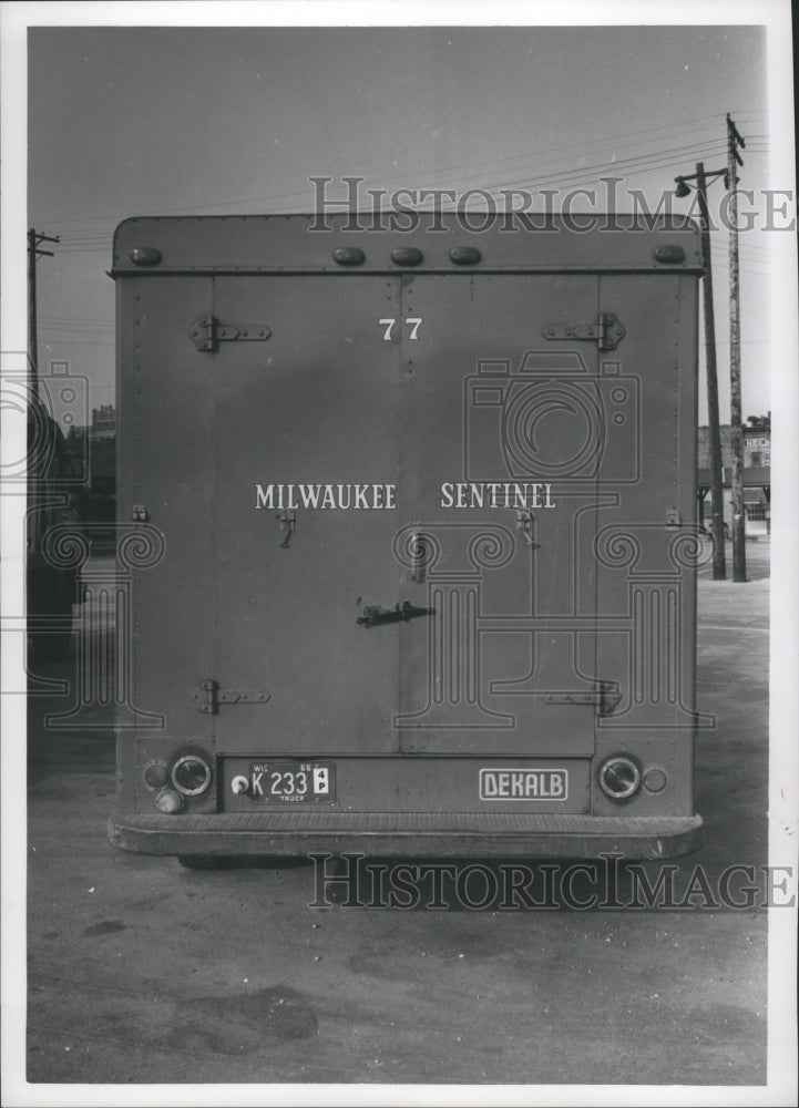 1966 Back of a Milwaukee Journal Sentinel Truck-Historic Images