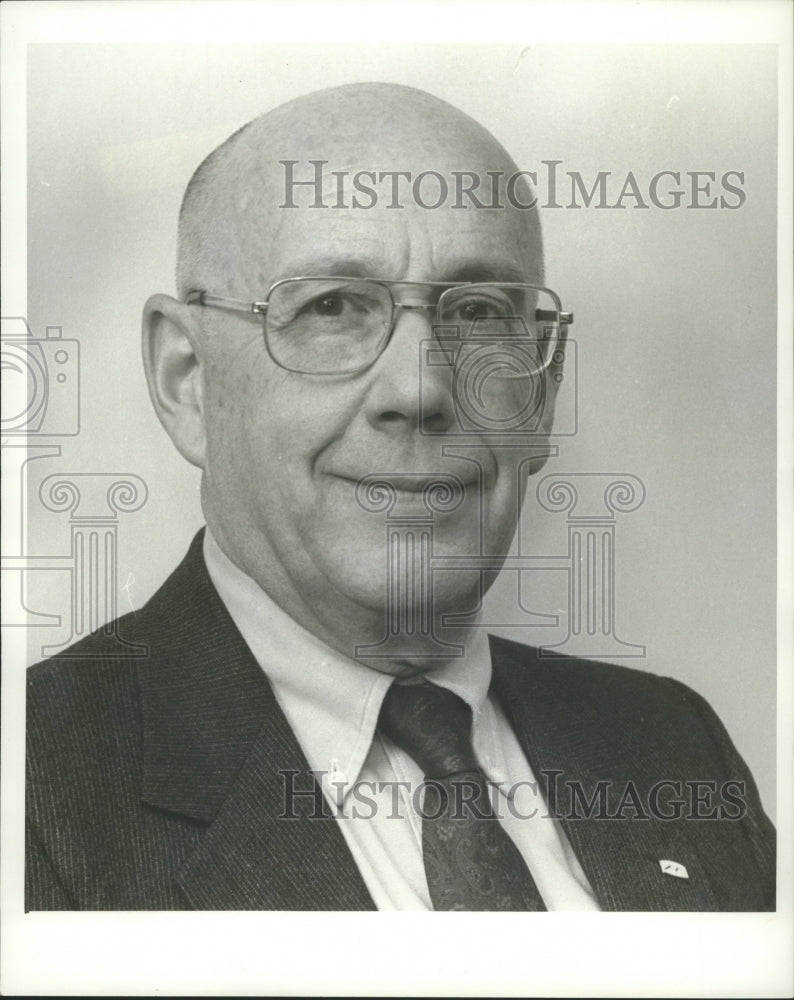 1986 Press Photo John Enders, President of the Flight Safety Foundation - Historic Images