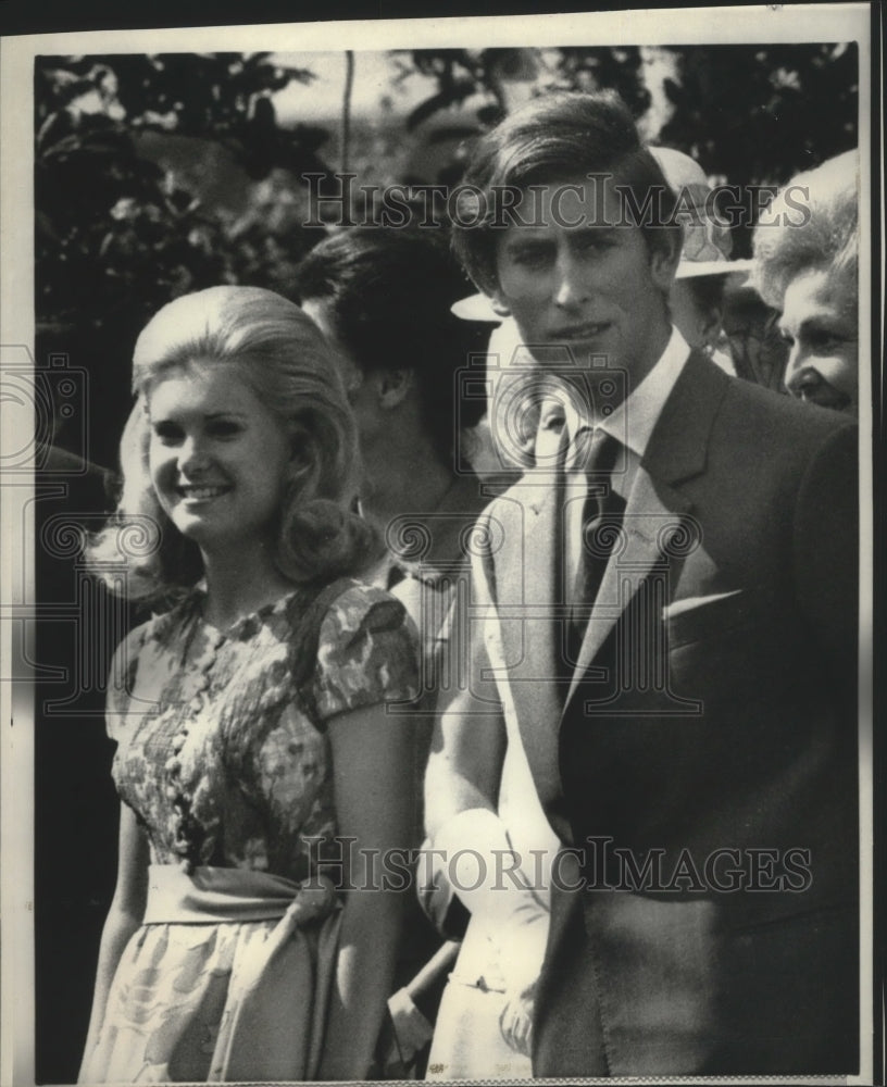 1970 Press Photo Tricia Nixon and Britain's Prince Charles at the White House - Historic Images