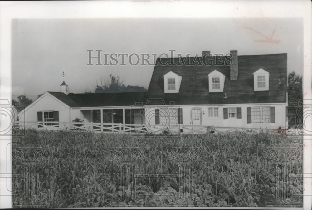 1957 Press Photo Home of Major John Eisenhower in Gettysburg - mjb02827 - Historic Images