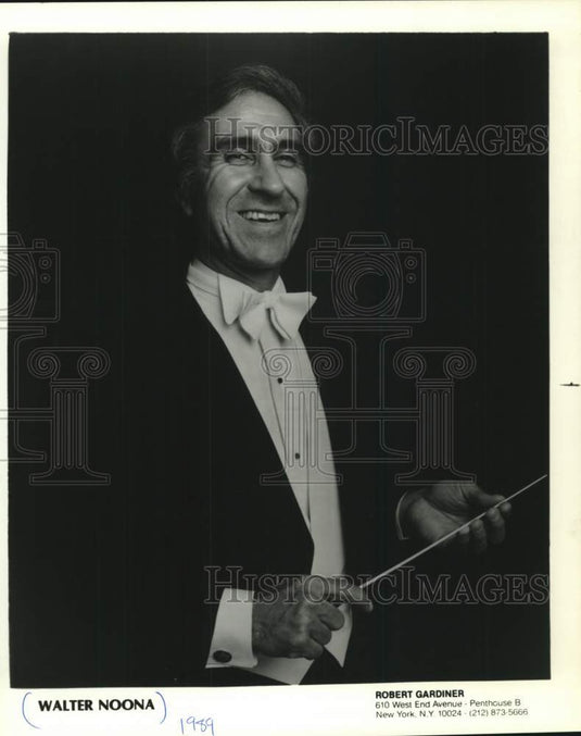 1989 Press Photo Walter Noona, conductor - mjb03488 - Historic Images