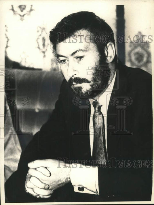 1970 Press Photo Playwright John Osborne in the film "Get Carter" - Historic Images