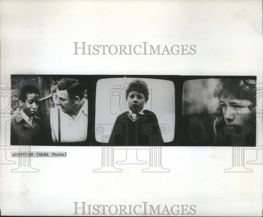 1974 British Program about adoption by Ben Hunter, TV personality-Historic Images